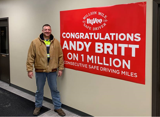 Hy-Vee Celebrates 1-Million Mile Driver