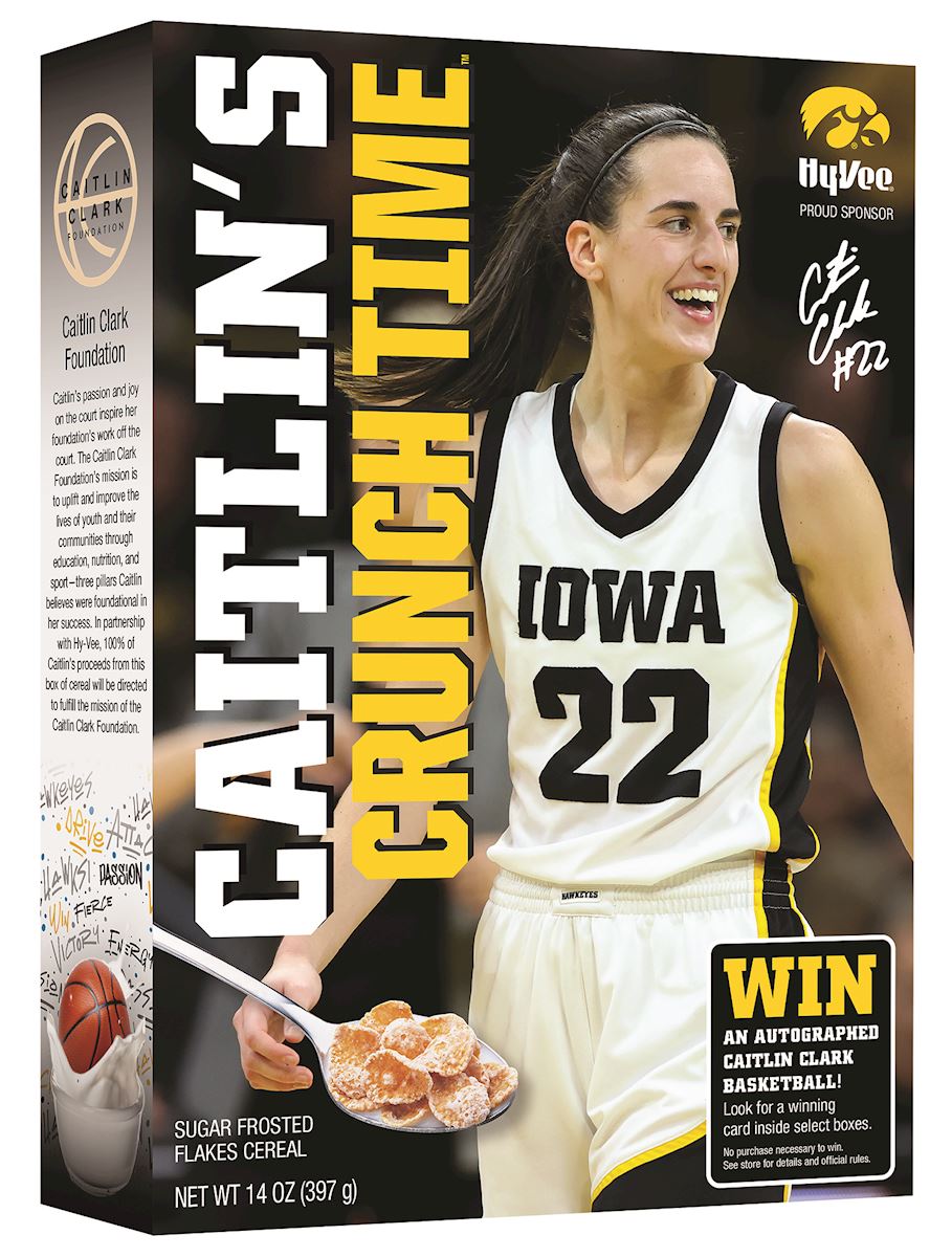 Hy-Vee Partners with Iowa Basketball Star Caitlin Clark to Launch  Exclusive Cereal Benefitting Youth in Iowa