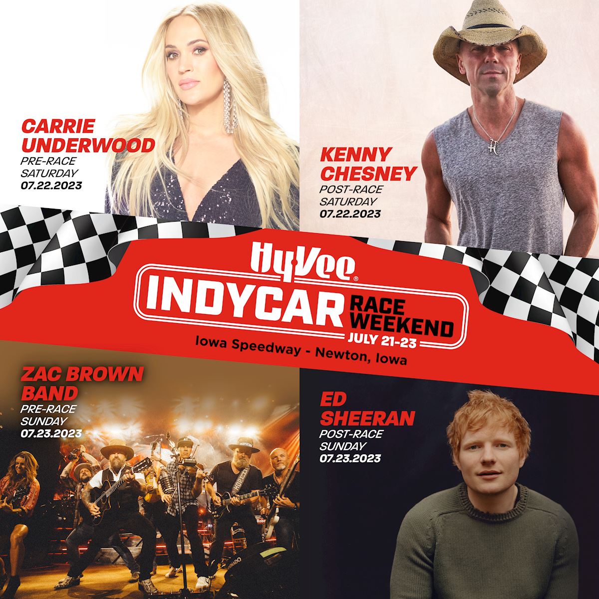 Hy-Vee Announces Concerts for 2023 Hy-Vee INDYCAR Race Weekend