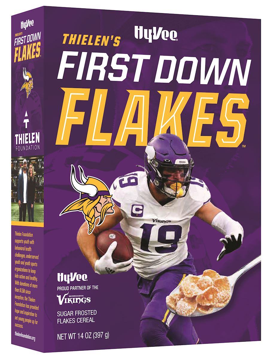 Hy-Vee Partners with Minnesota Vikings' Adam Thielen to Launch Cereal Benefitting Youth Organizations in the Twin Cities